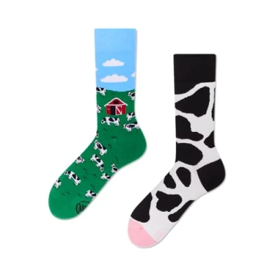 Abbildung von Many Mornings Freizeitsocken Socken Holy Cow (1 Paar, 1 Paar) immer ein dismatching Paar