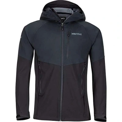 Abbildung von Marmot Herren ROM Jacket, wasserabweisende Softshelljacke, atmungsaktive Funktionsjacke, winddichte Outdoorjacke, Black, XL