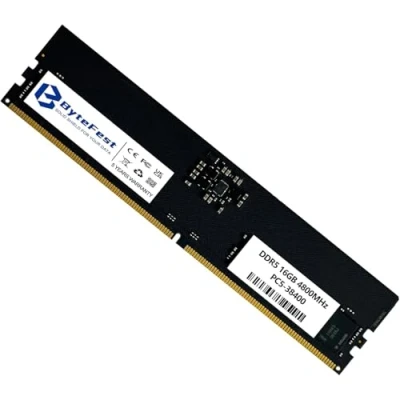 Abbildung von ByteFest DDR5 RAM 16GB 4800MHz PC5 38400 CL40 UDIMM 1.1V 288 Pin Desktop Computer Mise à Niveau du Module mémoire