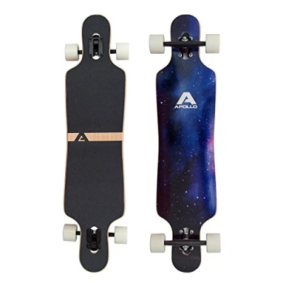 Abbildung von Apollo Longboard Twin Tip DT 40&quot;, aus Holz mehrlagig verleimt für Idealen Flex &amp; Stabilität