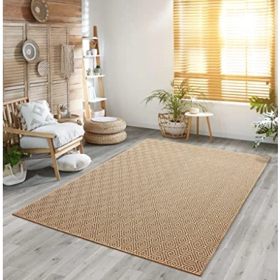 Abbildung von the carpet Teppich &quot;Kenzy 5004&quot;, rechteckig, moderner robuster In und Outdoor Jute Look