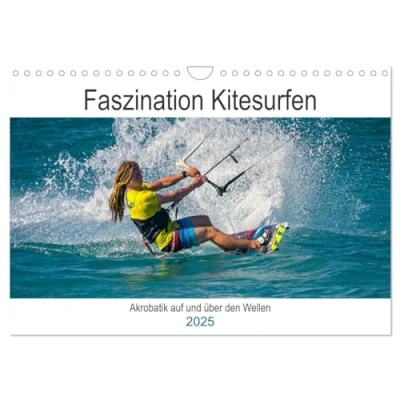 Abbildung von Faszination Kitesurfen (Wandkalender 2025 DIN A4 quer), CALVENDO Monatskalender