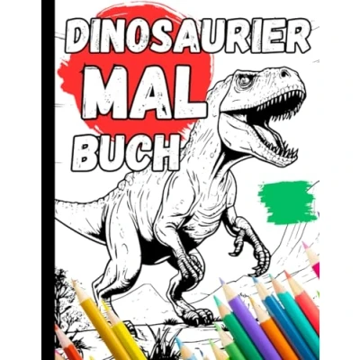 Abbildung von Malbuch Dinosaurier: +50 Dino Tastic Motive I Ausmalbuch Für Kinder Dinosaurier Fans Buch Geschenk Zum Ausmalen