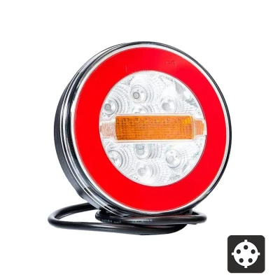 Abbildung von LED Rücklicht ohne Kennzeichenbeleuchtung. 12/36 V 5 polig TrailerPlus Anhängerersatzteile