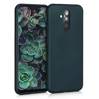 Abbildung von kwmobile Case kompatibel mit Huawei Mate 20 Lite Hülle Schutzhülle aus Silikon metallisch schimmernd Handyhülle Metallic Petrol