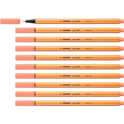 Abbildung von Fineliner STABILO point 88 10er Pack apricot