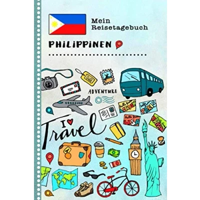 Abbildung von Philippinen Mein Reisetagebuch: Kinder Reise Aktivitätsbuch zum Ausfüllen, Eintragen, Malen, Einkleben A5 Ferien unterwegs Tagebuch Selberschreiben Urlaubstagebuch Journal für Mädchen, Jungen