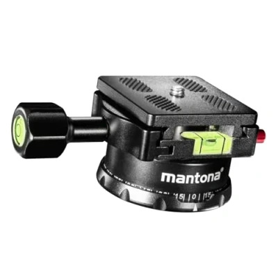 Abbildung von Mantona Panoramakopf 360 Grad inkl. Schnellwechselplatte und Wasserwaage