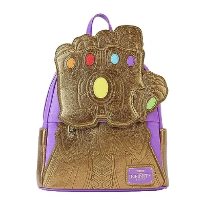 Abbildung von Loungefly Marvel Shine Thanos Gauntlet Mini Rucksack, Mehrfarbig/Meereswellen (Ocean Tides), Einheitsgröße