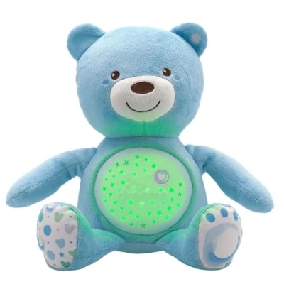 Abbildung von Chicco Kuscheltier First Dreams Baby Bär, Hellblau, mit Lichtprojektion und Soundfunktion