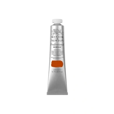 Abbildung von Winsor &amp; Newton 2337074 Professional Acrylfarbe in Künstlerqualität, hohe Farbbrillanz Deckkraft, Archivqualität, 200ml Tube Siena Gebrannt