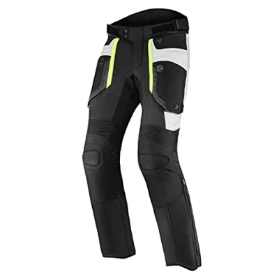 Abbildung von REBELHORN Borg Textile Motorradhose Für Männer Humax Membran Knieschützer Belüftung rutschfeste Paneele 3 Taschen Reflektierende Elemente