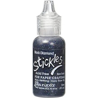 Abbildung von Ranger Stickles Glitter Glue 15ml black diamond SGG15123