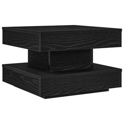 Abbildung von vidaXL Couchtisch 360 Grad Drehbar Schwarz 50x50x34,5 cm (1 St)