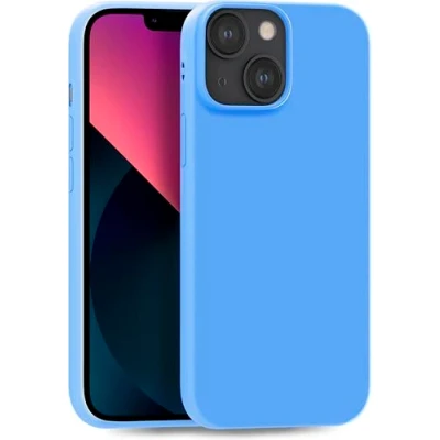 Abbildung von MyGadget Hülle kompatibel mit iPhone 13 robuste Handyhülle TPU Case Slim Silikonhülle Back Cover Kratzfest Schutzhülle matt Baby Blue