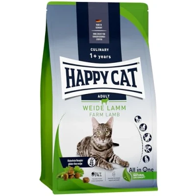 Abbildung von Happy Cat Culinary Adult Weide Lamm M Trockenfutter für ausgewachsene Katzen &amp; Kater 4 kg
