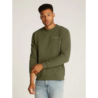 Abbildung von Tommy Jeans Sweatshirt TJM REG LINEAR CREW EXT mit Logostickerei