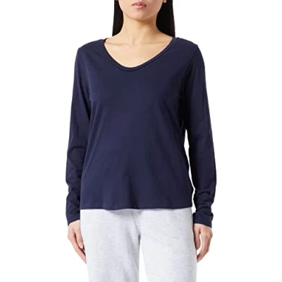 Abbildung von s.Oliver MIT Uausschnitt Langarmshirt, Damen, Größe: 32, Navy