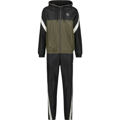 Abbildung von Sergio Tacchini Diagonalley SET Trainingsanzug, Herren, Größe: Medium, Black grape leaf