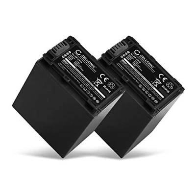 Abbildung von CELLONIC 2X NP FV90 Akku kompatibel mit Sony FDR AX33, AX100, AX53, AXP33, HDR PJ620, PJ810, CX900, NEX VG30 7.2V 7.4V 2200mAh