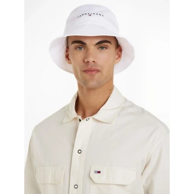 Abbildung von Tommy Jeans Linear LOGO Bucket HAT Unisex Hut, Größe: One Size, White