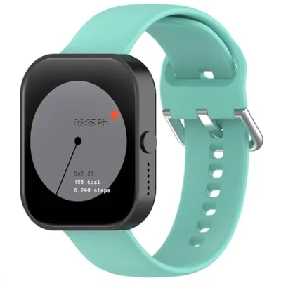 Abbildung von GIOPUEY Armband Kompatibel mit CMF by Nothing Watch Pro, Weiches Silikon [Verschleißfest] [Atmungsaktiv] Ersatzarmband Teal Green