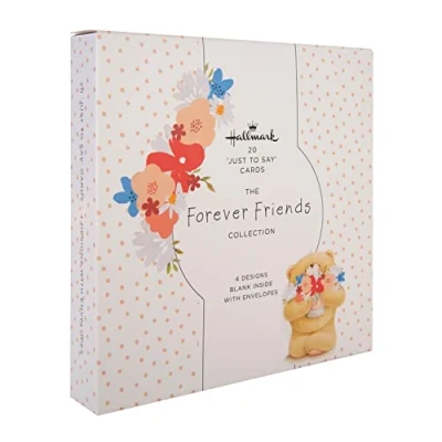 Abbildung von Hallmark &quot;Just To Say Karten Multipack von 20 in 4 Forever Friends Designs