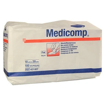 Abbildung von Medicomp Kompressen 10x20 cm unsteril