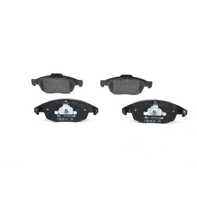 Abbildung von BOSCH 0 986 494 235 Bremsbelagsatz Low Metallic mit Montageanleitung, Anti Quietsch Blech, Kolbenclip CITROËN: C4 I Grand Picasso, Berlingo II