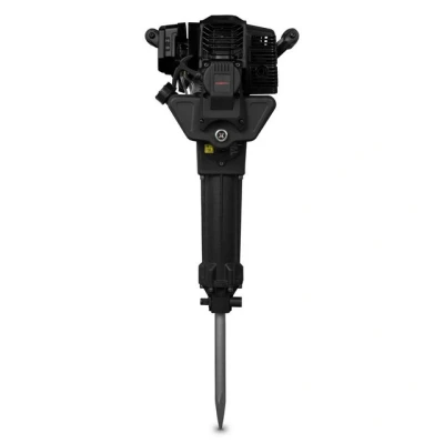 Abbildung von EBERTH Abbruchhammer Stemmhammer Meißelhammer mit 2,5PS, 2 Takt Motor, 700 1500 Schläge/Min, SDS HEX Sechskantaufnahme, Inkl. 30x390mm Spitzmeißel