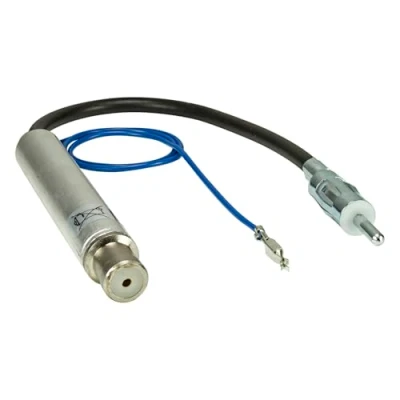 Abbildung von tomzz Audio Antennenadapter mit Phantomeinspeisung passt für Audi Seat Skoda VW bi KFZ Adapter