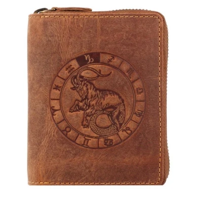 Abbildung von Greenburry Vintage Sternzeichen Geldbörse, Herren, Größe: One Size, Steinbock