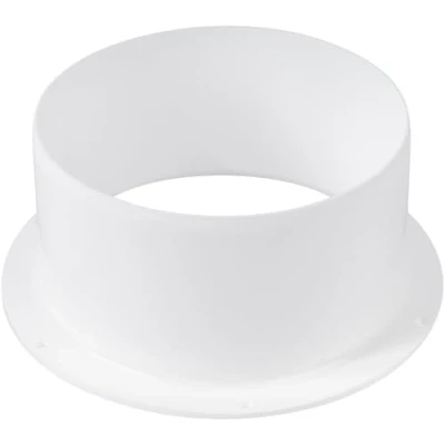Abbildung von Vent Systems 125 mm Lüftungskanalverbinder Flansch gerade Lüftungsrohr Kunststoff Kanalverbinder Platte für Kühlung Heizung Lüftungssystem HVAC 12.5 cm