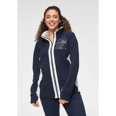 Abbildung von KangaROOS Fleecejacke, ohne Kapuze, mit kontrastfarbenen Einsätzen