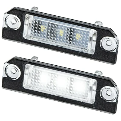 Abbildung von LED Kennzeichenbeleuchtung von Recambo passend für VW Golf 5 Passat CC + B6 Polo 6N 9N
