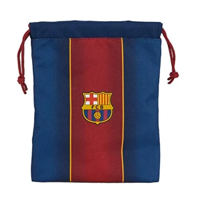 Abbildung von Umhängetasche mit Außentasche von FC Barcelona 1. Team, Marineblau/Granat, Mediana, Snacksäckchen