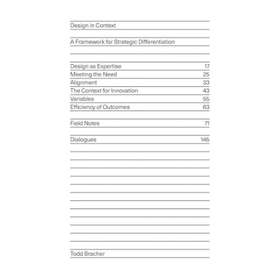 Abbildung von Design in Context: A Framework for Strategic Differentiation