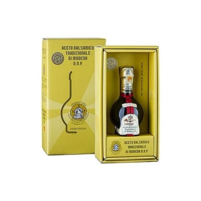 Abbildung von Aceto Balsamico Tradizionale DOP Extravecchio, 25 Jahre, Geschenkbox, Leonardi, 100 ml