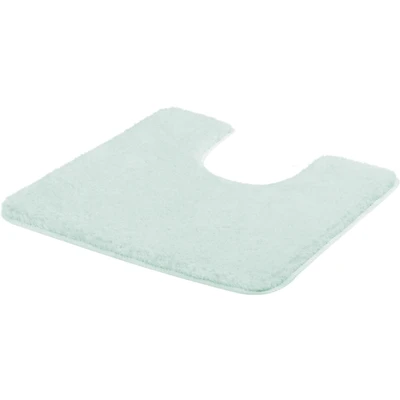 Abbildung von Kleine Wolke Badematte Meadow, Höhe 30 mm, rutschhemmend beschichtet, fußbodenheizungsgeeignet, Polyester, quadratisch, WC Vorleger mit Ausschnitt, Badteppich, Uni Farben