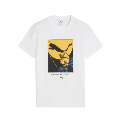 Abbildung von Puma Graphics TEE Unisex Tshirt print für Kinder, Größe: 128, White