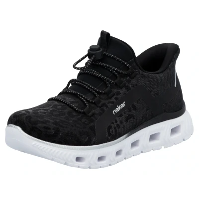 Abbildung von Rieker Sneaker low, Damen, Größe: 36, schwarz Schuhe