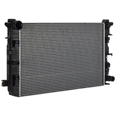 Abbildung von VALEO 735084 Kühler, Motorkühlung Aluminium 680 415 34 ohne Kühlmittelregler Kühlrippen mechanisch gefügt MERCEDES BENZ: Sprinter 3.5 T Bus kfzteile,