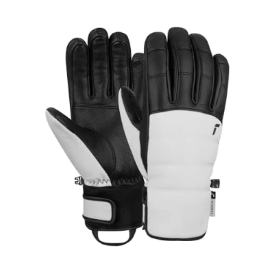 Abbildung von Reusch Elin R TEX® XT extra warme, wasserdichte, Winddichte und atmungsaktive Winterhandschuhe Fingerhandschuhe Schneehandschuhe Skihandschuhe für Damen, schwarz weiß, 8.5