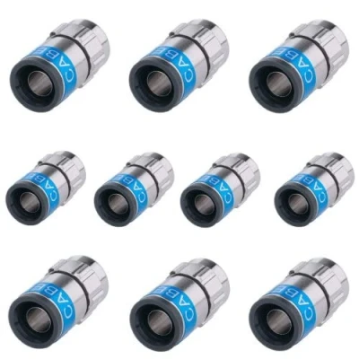 Abbildung von AC Sat Corner 10x F Stecker 6.5mm bis 7.2mm Cabelcon 6 TD Self Install 5.1 Nitin schwarz