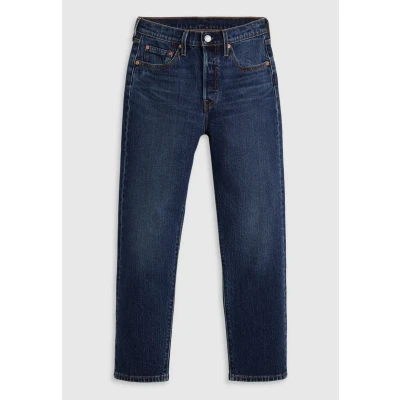 Abbildung von Levi&#039;s 501 CROP Jeans Straight Leg, Damen, Größe: 24x26, Dark blue denim