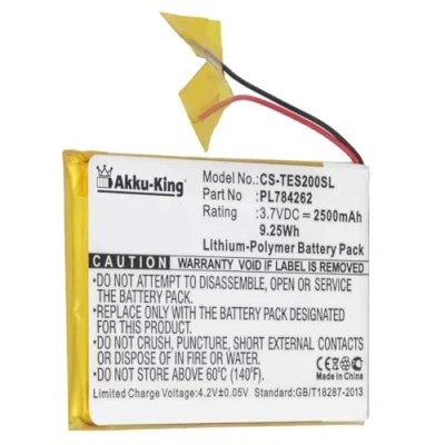Abbildung von Akku King kompatibel mit Teasi PL784262 Li Polymer 2500mAh für One 2