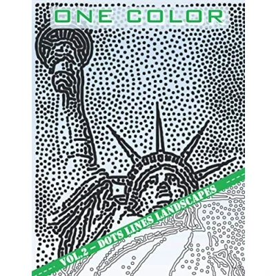 Abbildung von One Color: Vol 2 Landscapes coloring Book for Adults (Relaxation &amp; Stress Relief) (One color book, Band 2)