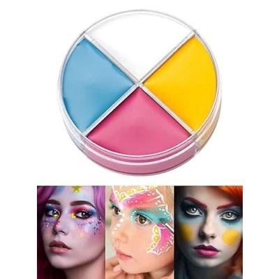 Abbildung von Kryolan GmbH Theaterschminke Creme Schminke blau gelb rosa weiß Make up 15 ml, Voll deckende Cremeschminke auf Wachsbasis für Schmetterling, Fee, Pri