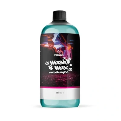 Abbildung von Grizzly Clean Autoshampoo mit Wachs Hochwirksames Wash and Wax Auto Shampoo Lackschonendes Autowaschmittel Versiegelung für Abperleffekt Carnauba Waschwax (750ml)