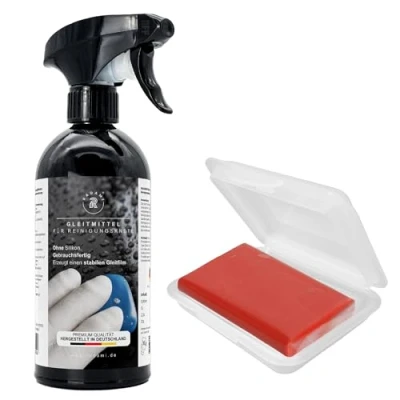 Abbildung von Radami Knete Reinigungsknete 500ml Gleitmittel Set 100g Autoknete rot stark Roste